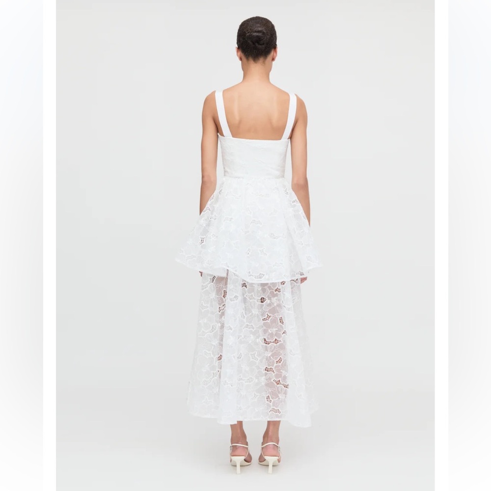 Hill House Home The Isabelle Dress - White Floral Organza size 8 - Picture 6 of 16